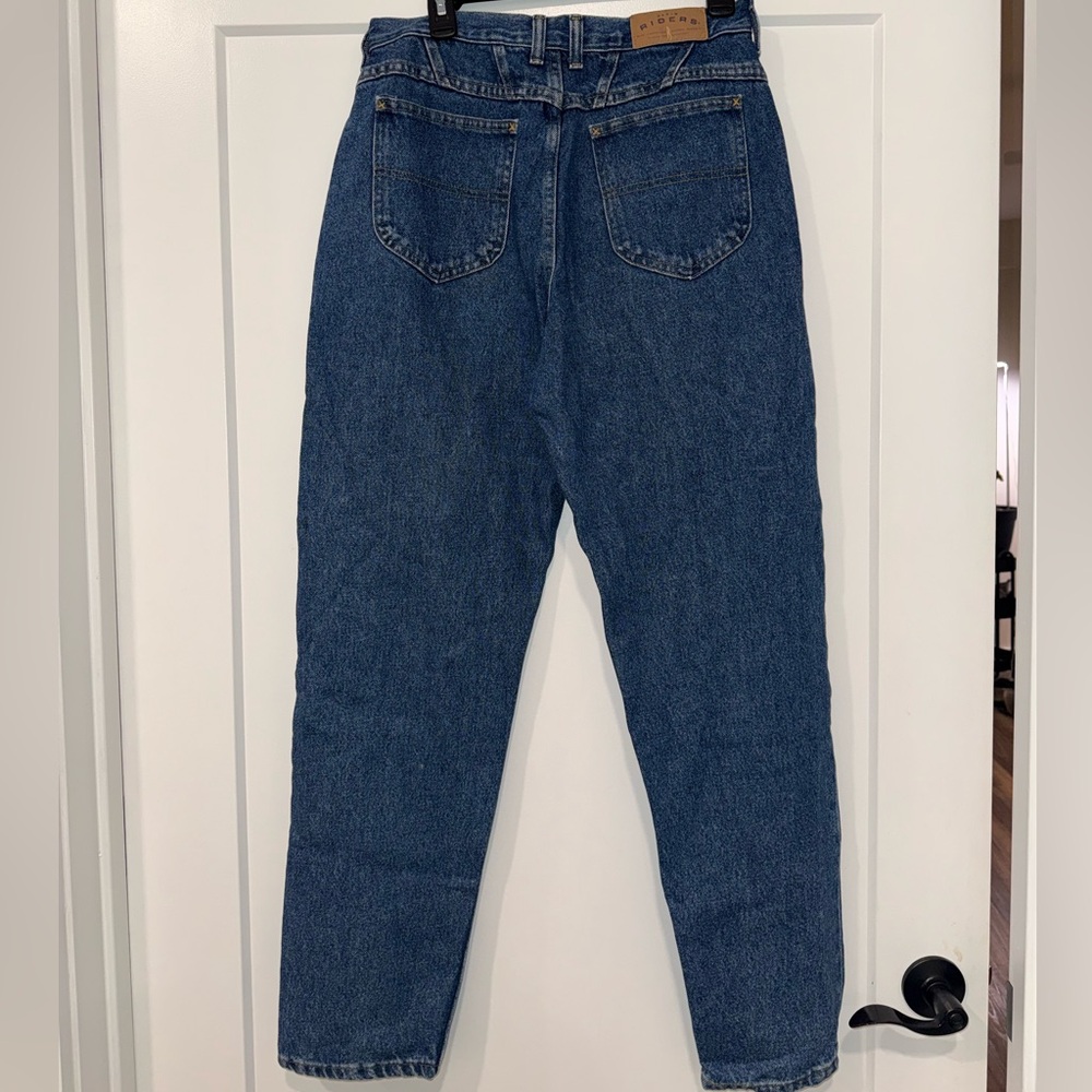 Riders Women's Vintage 1990s Blue Denim Jeans 100% Cotton Size 12 M - Picture 12 of 15